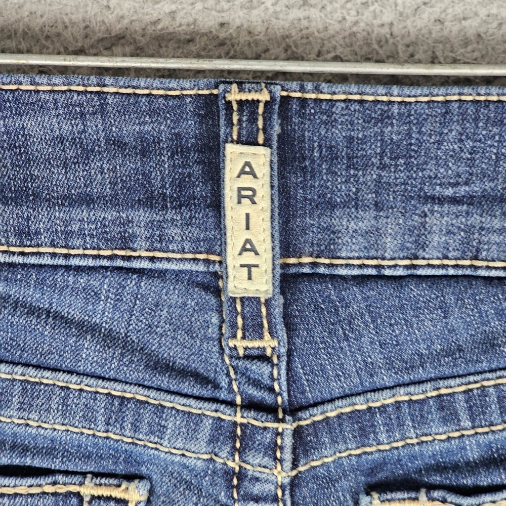 Ariat Jeans Womens 27R Blue Spitfire REAL Riding Mid Rise Bootcut 10011683 - Picture 9 of 10